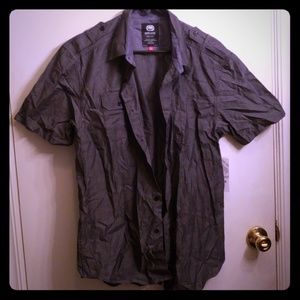 Means button up shirt